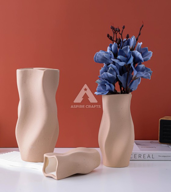 Terracotta Color Vase for Decor