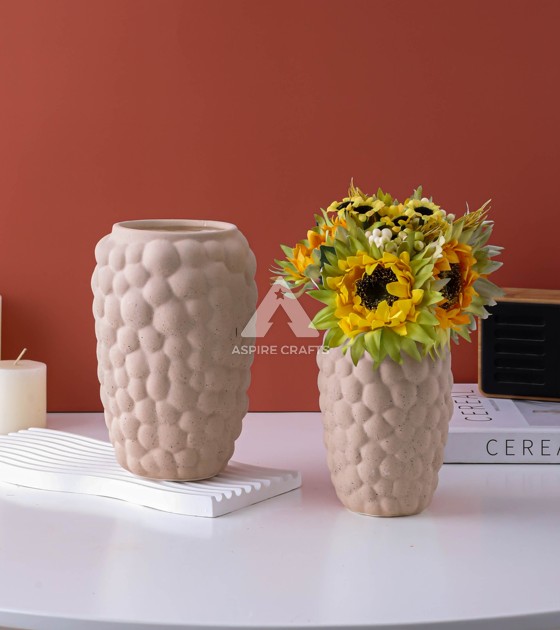 Rustic Pottery Flower Vase