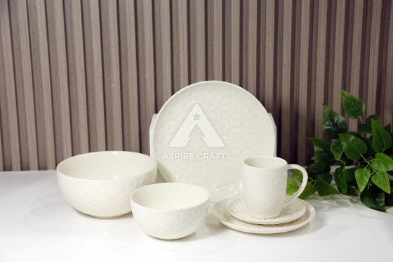 Rustic Ceramic Plates and Mugs for a Country-Chic Kitchen