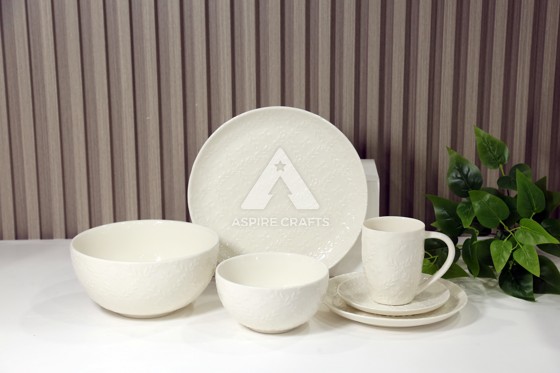 Contemporary Ceramic Plates and Cups with Modern Designs