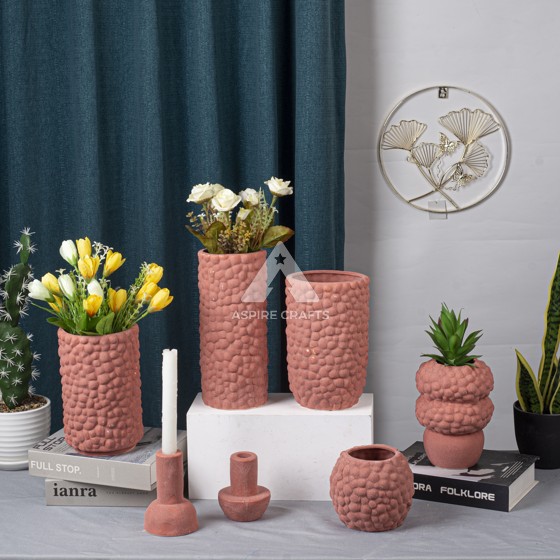 Ceramic Vase-Candleholder Set for Everyday Use