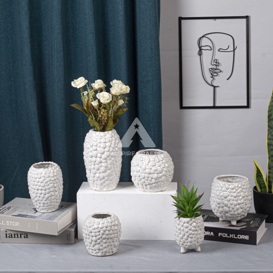 Unique Ceramic Vase-Candleholder for Living Room Display