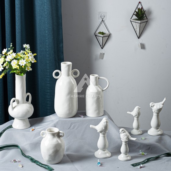 Ceramic Vase and Candleholder for a Tropical Paradise Feel