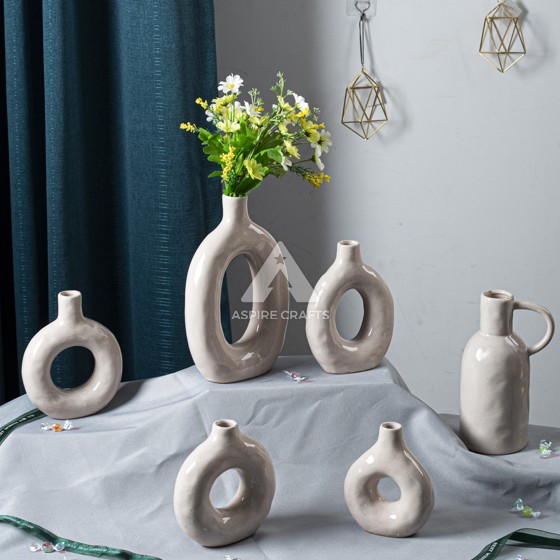 Ceramic Vase with Candleholder for a Moroccan-Inspired Decor