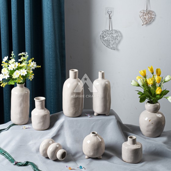 Ceramic Vase and Candleholder for a Global Eclectic Style