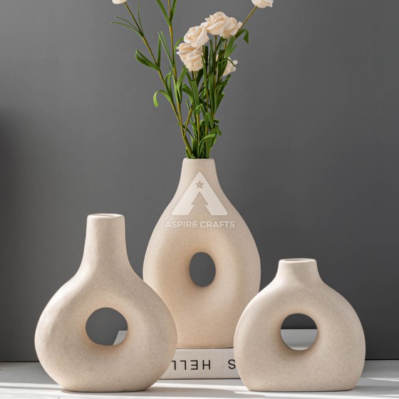 Soft Clay Floral Vase