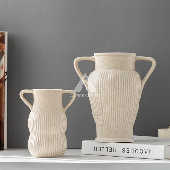 Light Clay Home Decor Vase