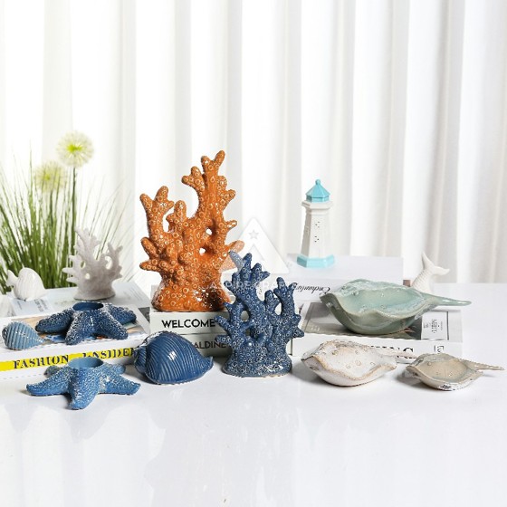 Marine Glaze Transformations - Coral Ceramic Art