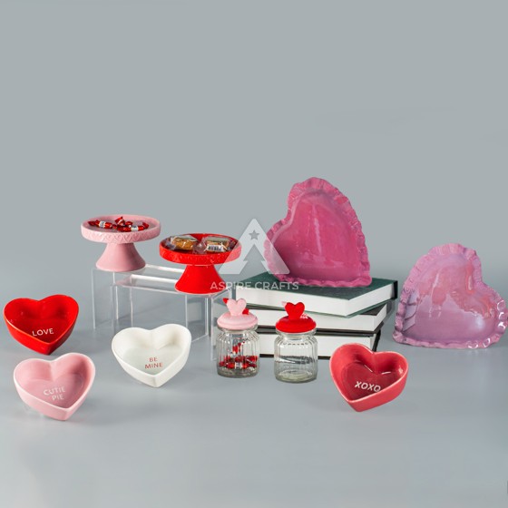 Charming Heart-Shaped Sugar Bowl for Romantic Treats