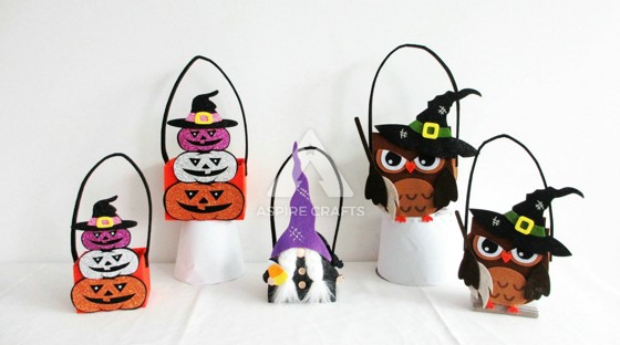 Ghostly Textile Designs for Halloween Totems