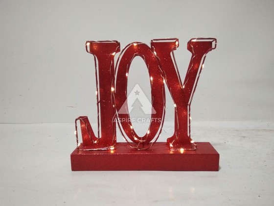 Joyful Iron Christmas Joy Ornament: A Heartwarming Holiday Accent