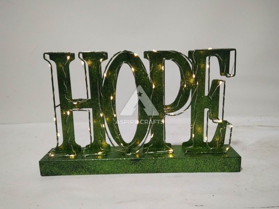 Iron Christmas HOPE Ornament for Your Holiday Season