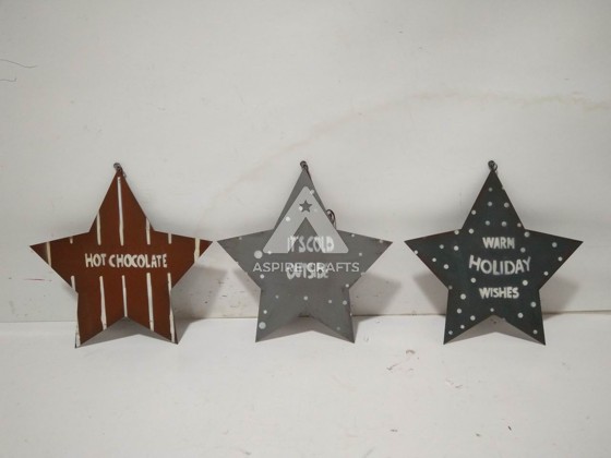 Festive Iron Christmas Star Ornament to Your Holiday Decor