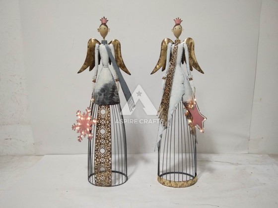 Elegant Iron Christmas Angel Ornament to Your Holiday Decor