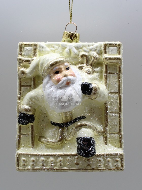 Charming Polystyrene & Polypropylene Santa Claus Ornament