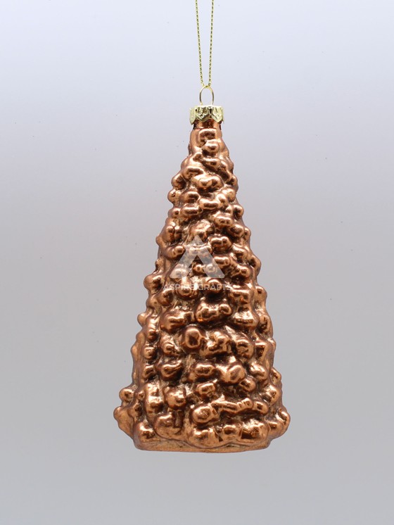 Glittering Polystyrene & Polypropylene Golden Christmas Tree