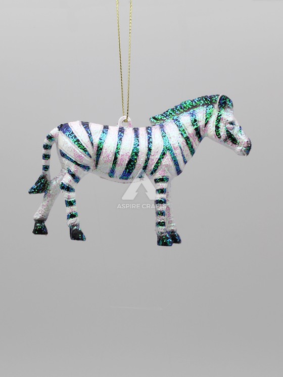 Lively Polystyrene & Polypropylene Zebra Sculpture