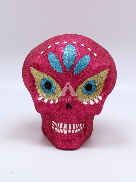 Eerie Polystyrene & Polypropylene Skull Decorations