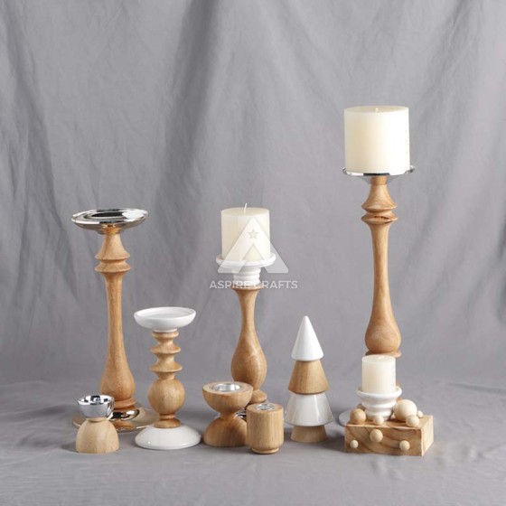 Wooden Handcrafted Candleholder