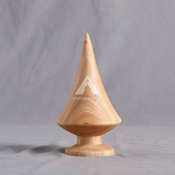 Artisan Carved Wood Tree Accessory