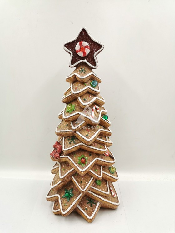 Synthetic Polyresin Gingerbread Charms for Christmas Tree