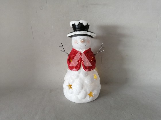 Charming Polyresin Christmas Snowmen