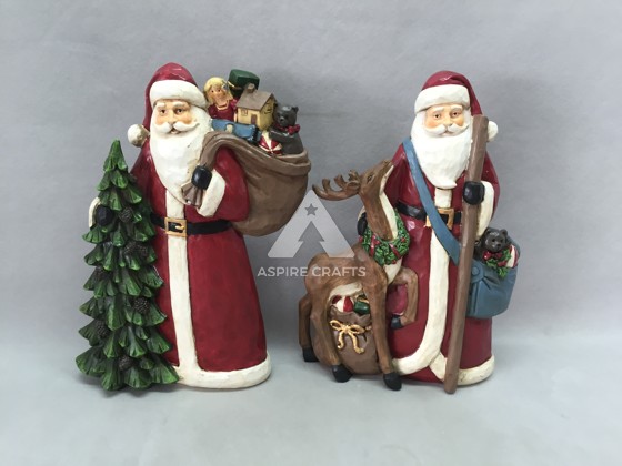 Polyresin Santa Masterpieces for Holidays