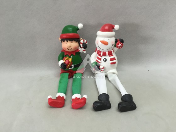 Festive Polyresin Snowmen for Holiday Decor