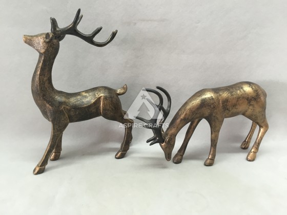 Charming Polyresin Rudolph Ornaments