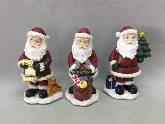 Magic Christmas with Polyresin Santa Figures