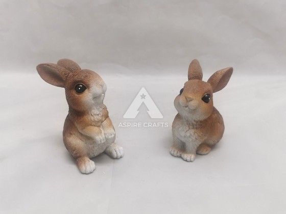 Easter-inspired Synthetic Polyresin Bunnies for Your Home Decor