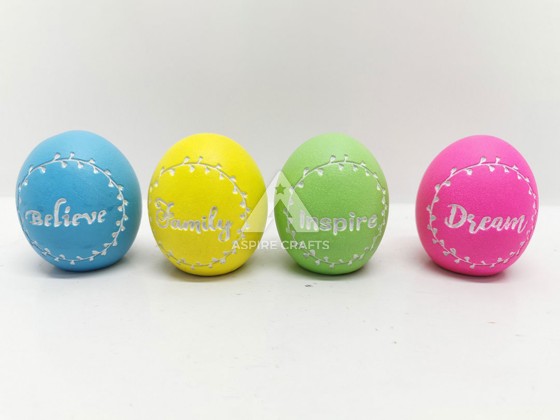 Delightful Synthetic Polyresin Easter Egg Ornaments