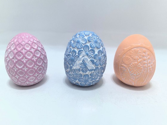 Enchanting Synthetic Polyresin Easter Egg Decor