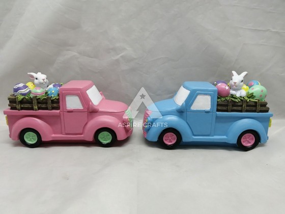 Charming Synthetic Polyresin Easter Car Ornament