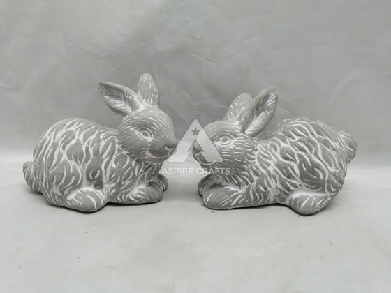 Unique Synthetic Polyresin Bunnies for Your Easter Celebrations