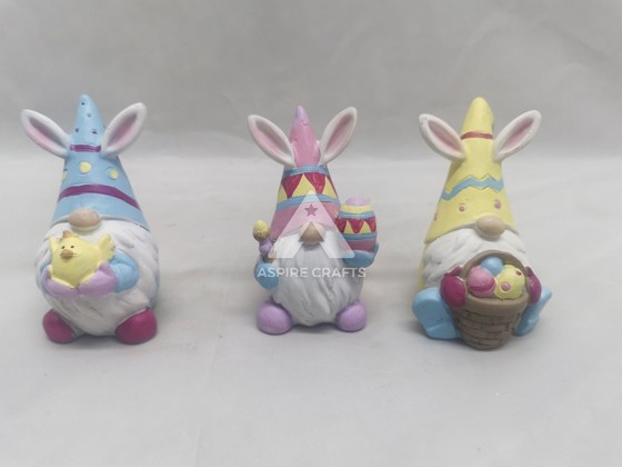 Enchanted Synthetic Polyresin Easter Bunnies