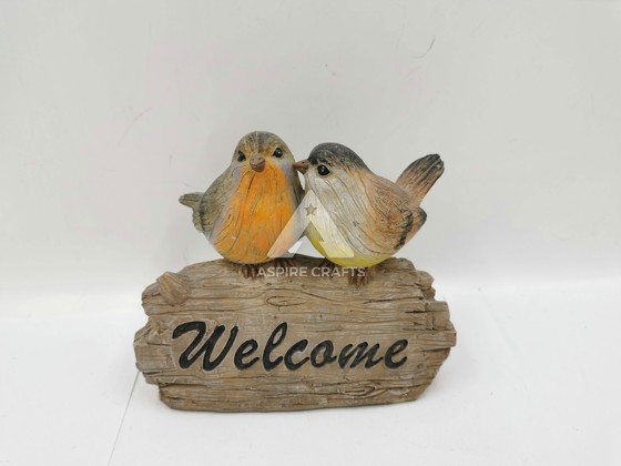 Charming Polyresin Garden Birds: A Whimsical Addition