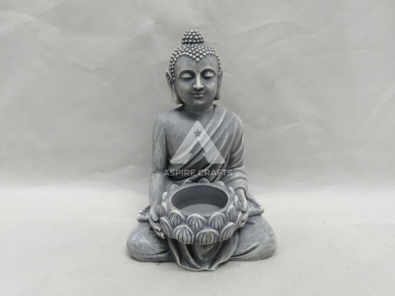 Elegant Polyresin Buddha Ornament for Your Garden Oasis