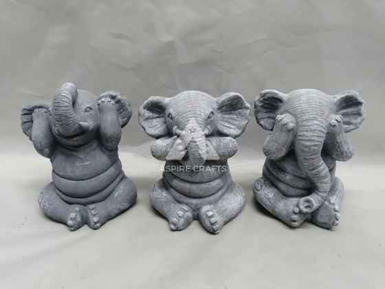 Polyresin Garden Elephant: A Majestic Ornament for Outdoor Spaces