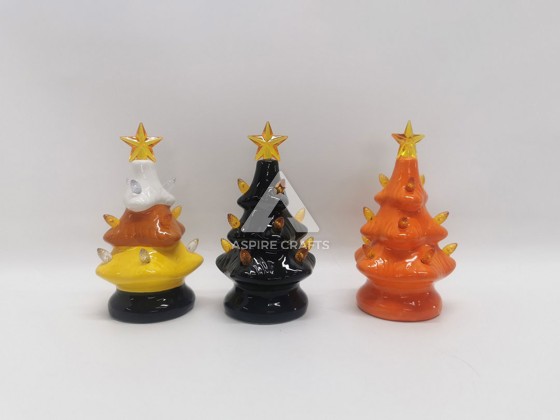 Elegant Synthetic Polyresin Tree Ornament - A Natural Touch