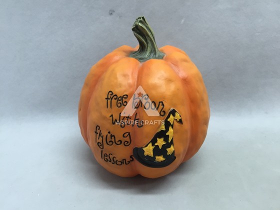 Bountiful Pumpkin Sculpture in Polyresin