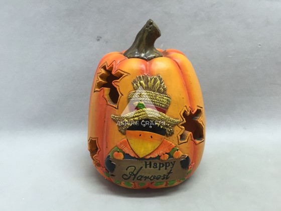 Festival Pumpkin in Polyresin Artistry