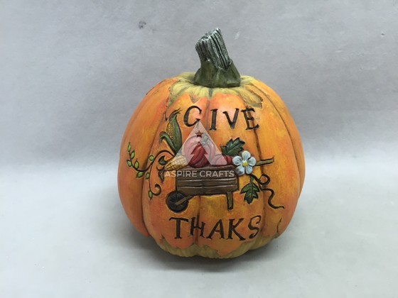 Polyresin Crafted Pumpkin for the Harvest Festival