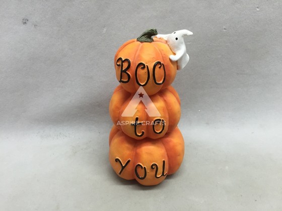 Polyresin Crafted Pumpkin for a Bountiful Season