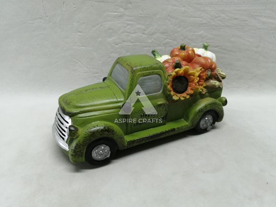 Polyresin Craft: Autumnal Harvest Festival Car